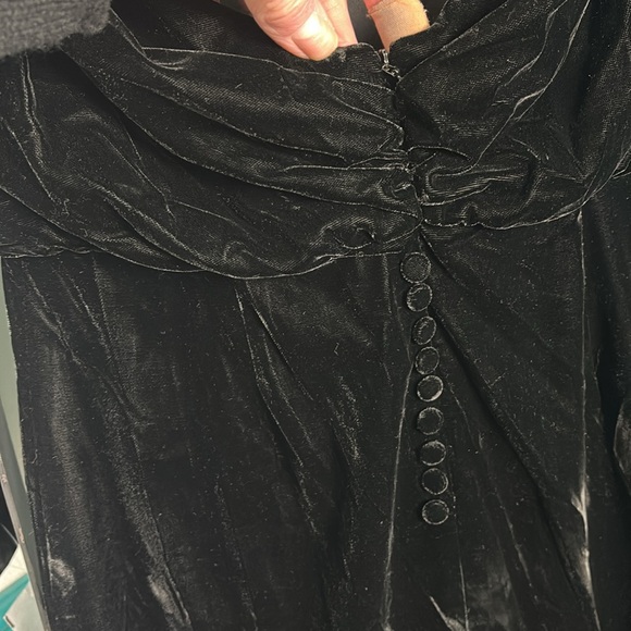 Rachel Zoe Emmaline Drape Back Velvet Dress - Picture 10 of 11